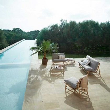 Silla lounge Slow, blanco