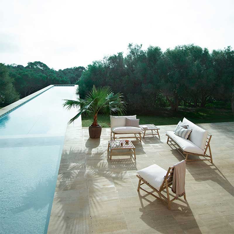 Silla lounge Slow, blanco