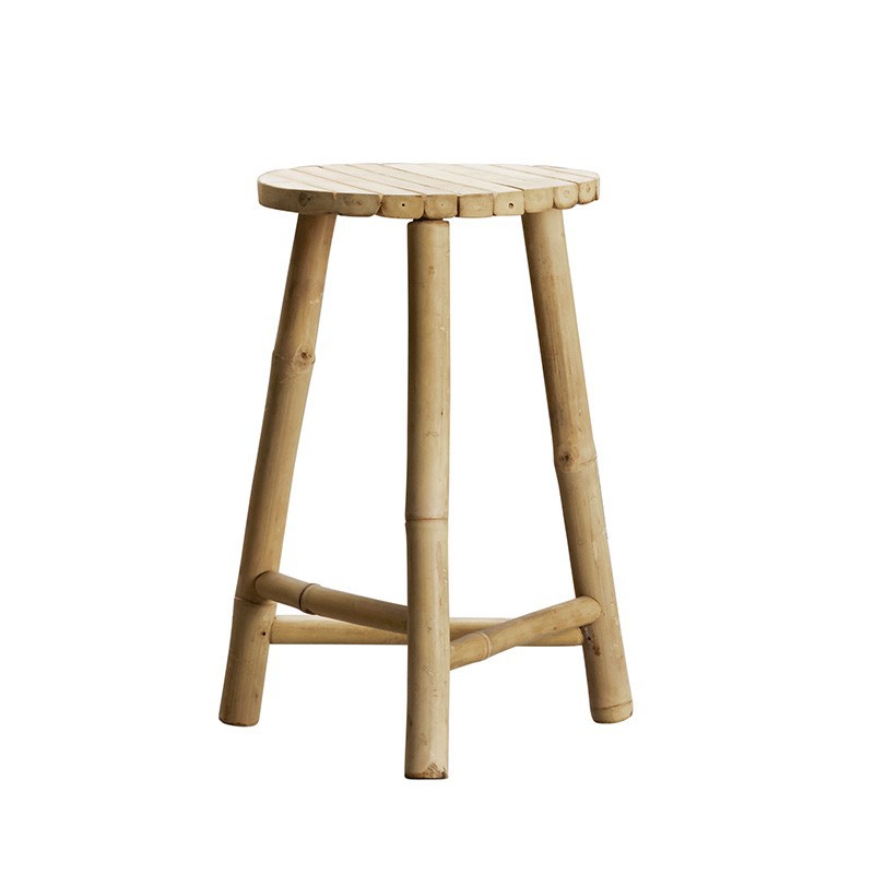 Taburete de bambú 50cm para exterior