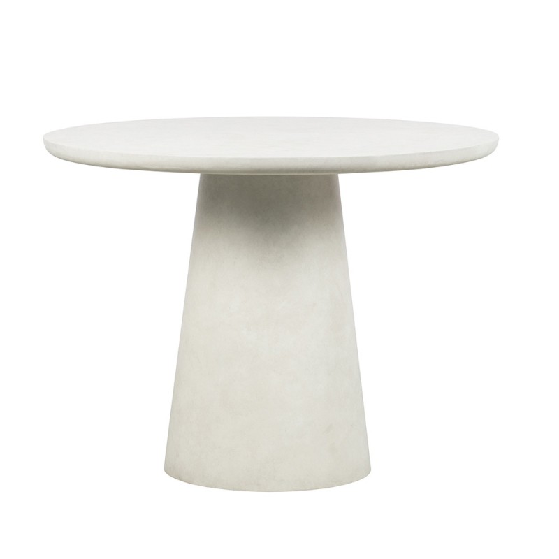 mesa de comedor robusta de fibra de arcilla
