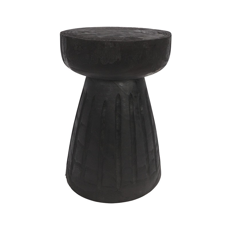 Taburete madera color negro