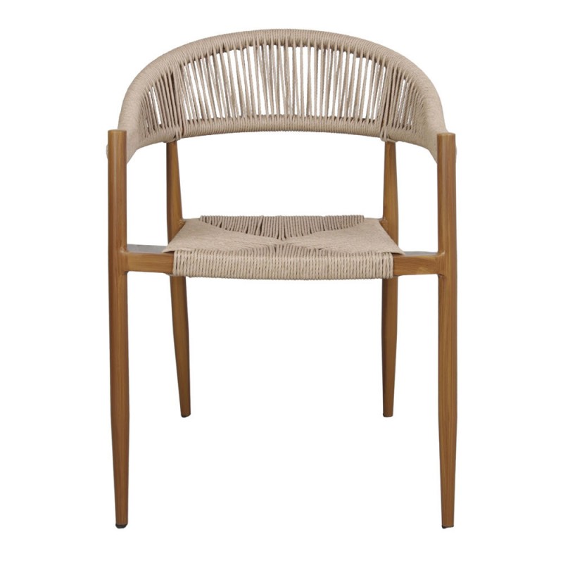 Silla comedor exterior Roma, natural