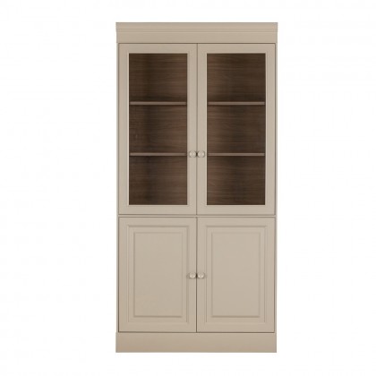 Vitrina de madera de pino en color gris Dakar