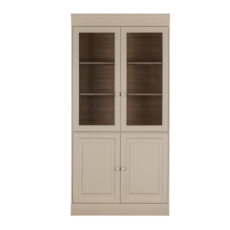 Vitrina de madera de pino en color gris Dakar