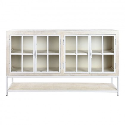 Aparador de estilo moderno en madera de mango y hierro