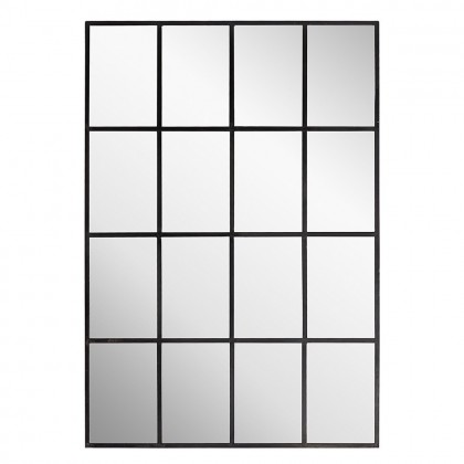 Espejo ventana hierro negro 184cm