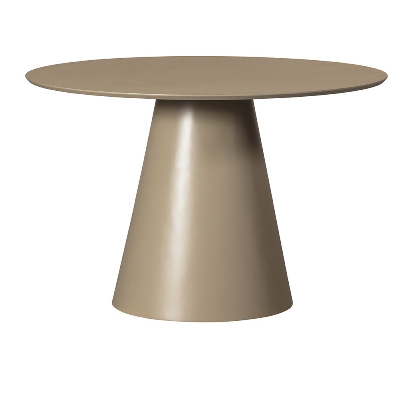 Mesa comedor redonda marrón/ verde Ø120cm
