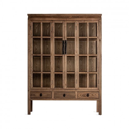 Vitrina madera de olmo Tartu 175cm alto