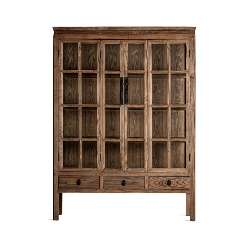 Vitrina madera de olmo Tartu 175cm alto