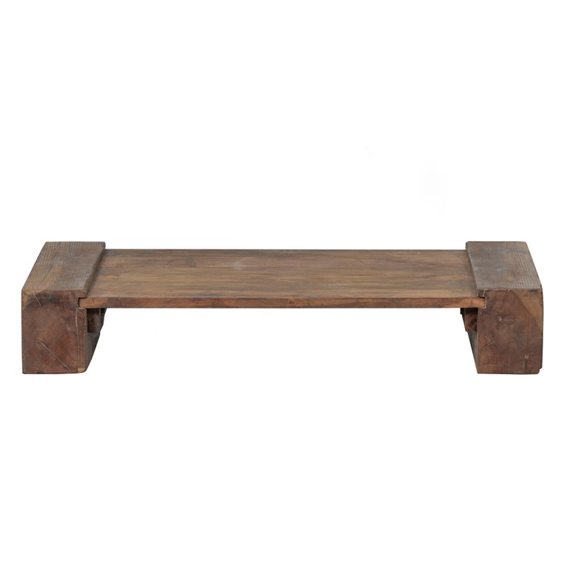 Mesa de centro baja madera mango de líneas sencillas