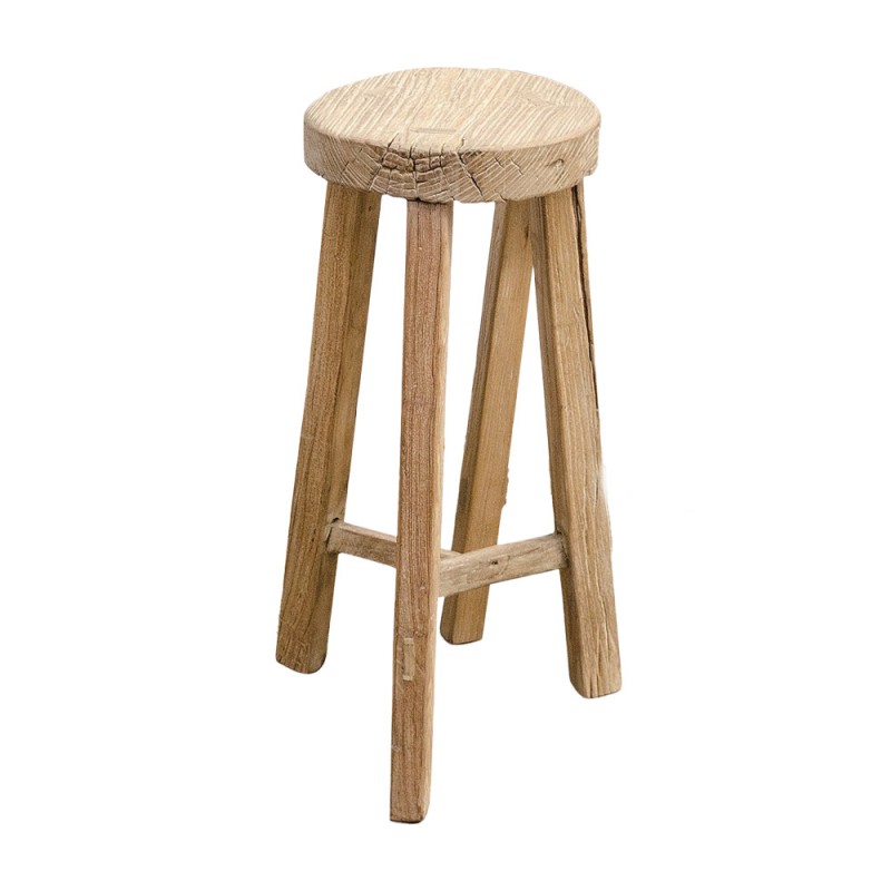 Taburete alto cocina madera ø35 x 70cm
