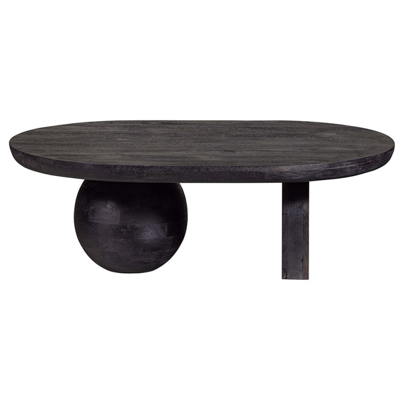 Mesa centro madera mango negro