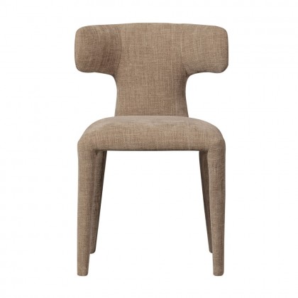 silla  comedor moderna tapizada beige