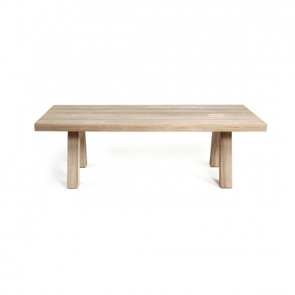Mesa comedor exterior de teca rectangular Ram 240cm