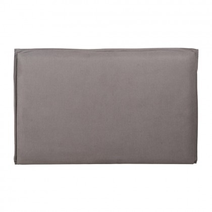 Cabecero desenfundable en color taupe poliéster y relleno de foam