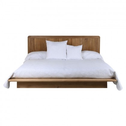 Cama de estilo balines de madera de teca