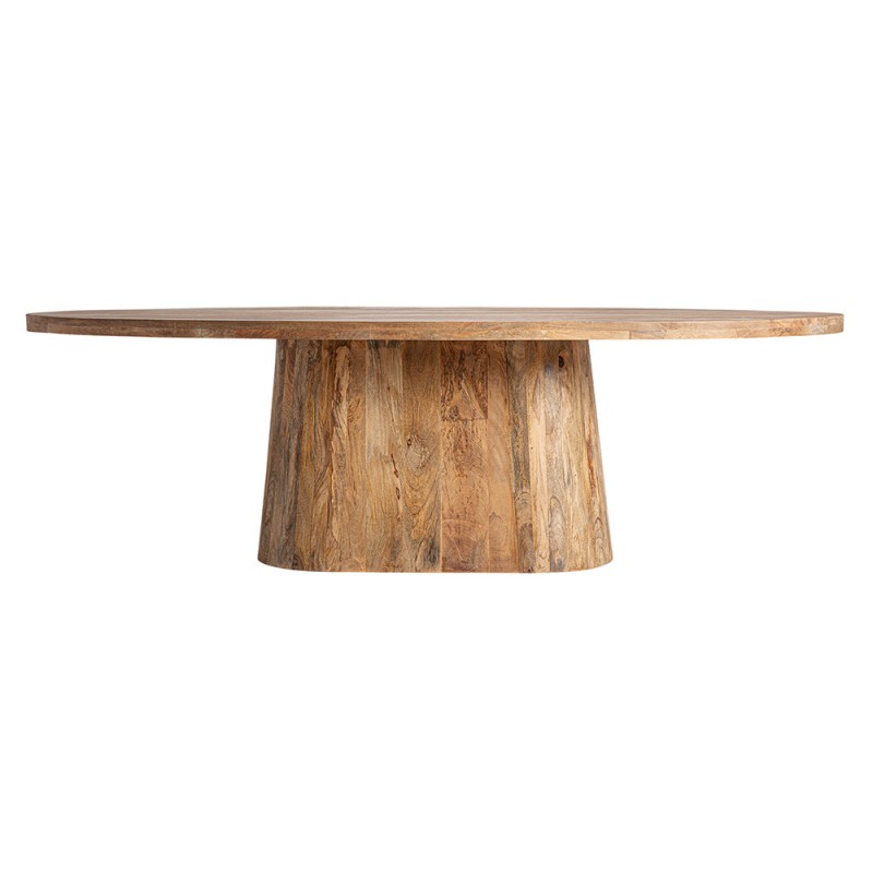 Mesa comedor ovalada 250cm x 105cm madera de mango