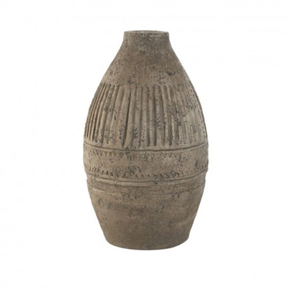 Jarrón magnesia marrón Ø28cm x 48cm