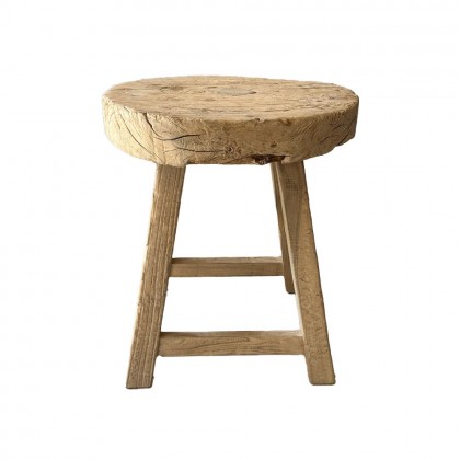 Mesa auxiliar olmo antiguo 50cm