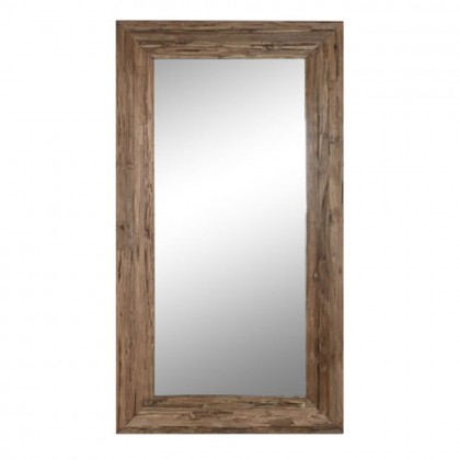 Espejo grande madera teca reciclada, 220cm alto