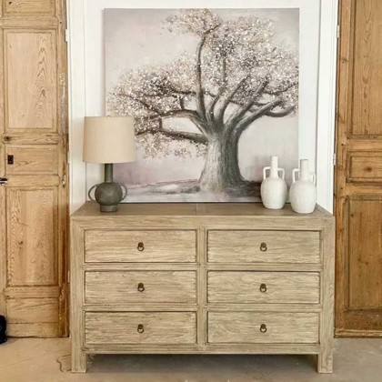 comoda madera olmo reciclado con cajones , MIV Interiors