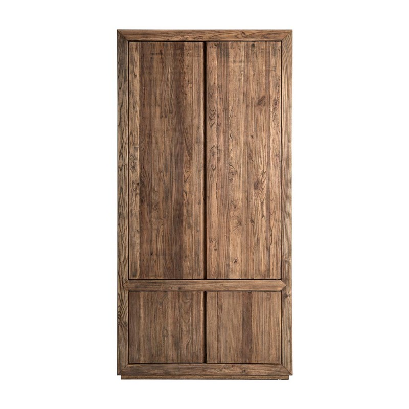 Armario de madera maciza de olmo  natural y robusto