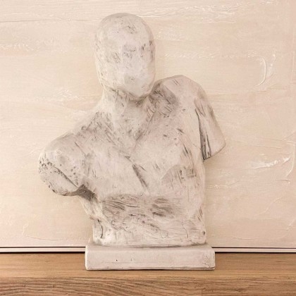 escultura busto abstracto contemporáneo