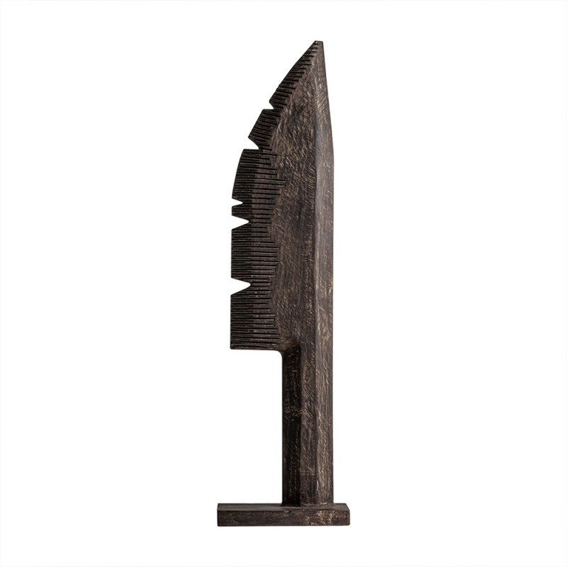 escultura decorativa Waat - figura artística madera suar