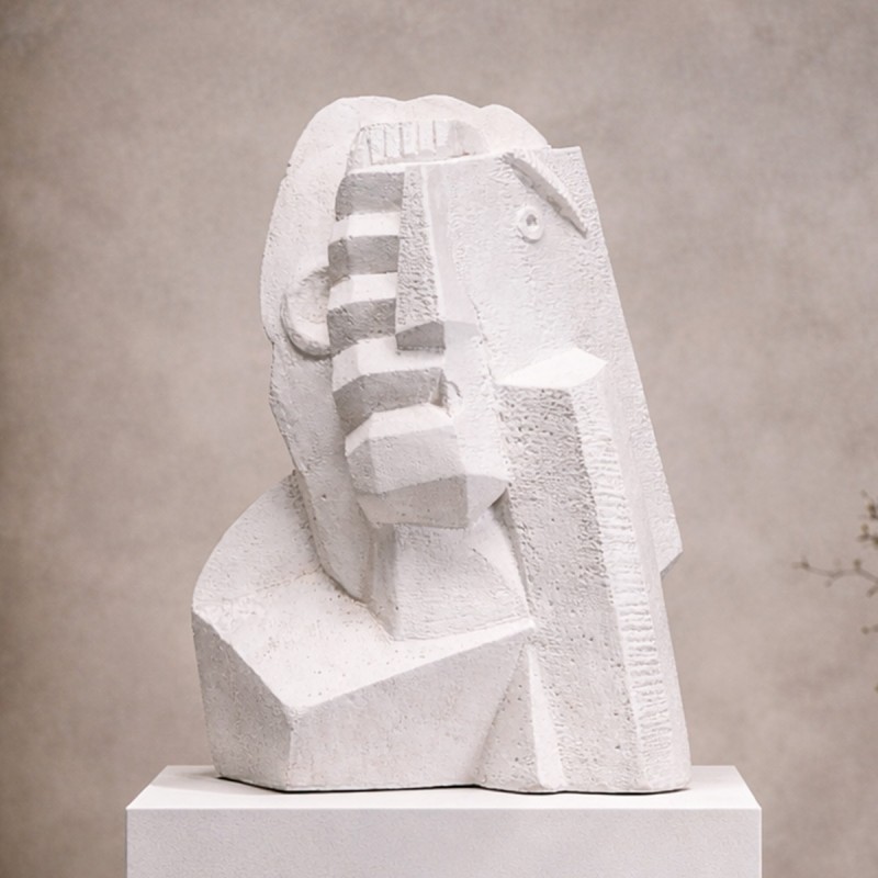 escultura-busto-cubista-Henri Lauren-miv-interiores-arte
