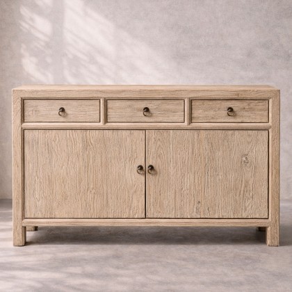 Aparador de madera recuperada  de madera de olmo