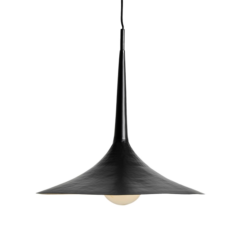 lampara colgante metal negro mate contemporáneo