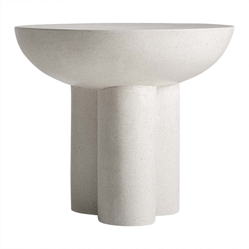 Mesa auxiliar BROICH de terrazo, una pieza escultórica que aporta equilibrio y sofisticación.
