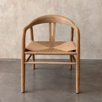 Silla de comedor reposabrazos olmo y fibra
